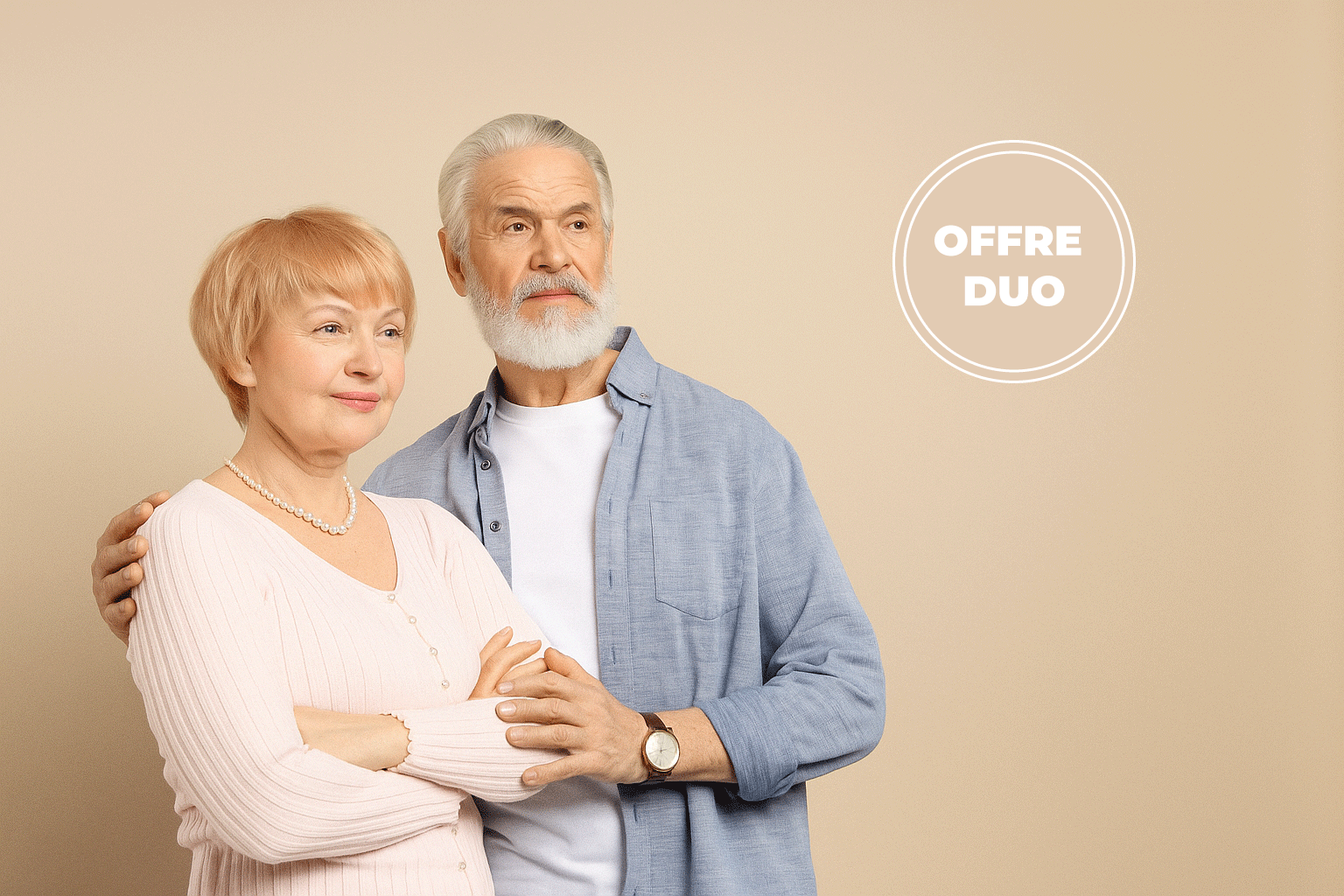 Couple d'une soixantaine d'années.